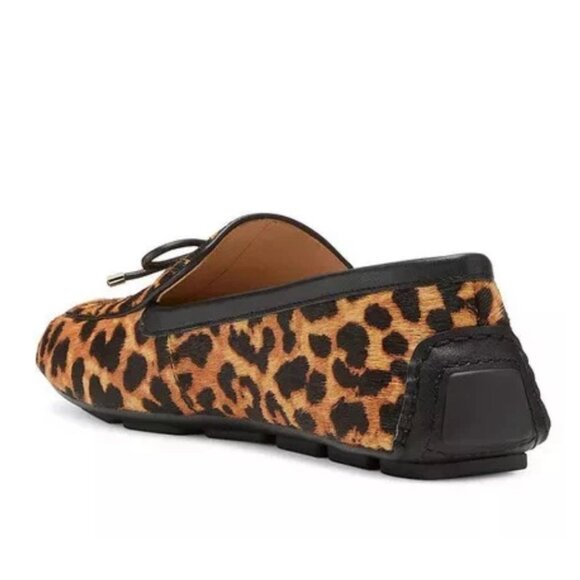 Stuart Weitzman Newport Driving Calf Hair Loafers Cheetah Print 6 - Picture 4 of 13